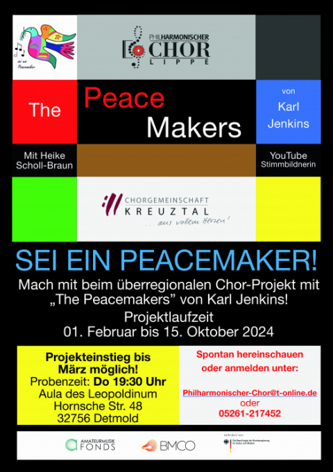Chorprojekt "The Peacemakers" von Karl Jenkins